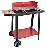 Barbeque Gartengrill Grillwagen Grill Holzkohle BBQ mit Ablage und Ablagerost QUALITÄT !