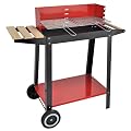 Barbeque Gartengrill Grillwagen Grill Holzkohle BBQ mit Ablage und Ablagerost QUALIT�T !