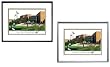 Saginaw Valley State University Undergrad Framed Collegiate Campus Lithograph