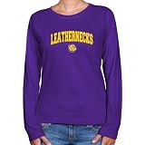 NCAA Western Illinois Leathernecks Ladies Purple Logo Arch Long Sleeve Classic Fit T-shirt