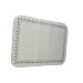 Dinex DX5332M Paper Aztec Tray Cover with Straight Edge/Round Corner, 18-3/4" Length x 13-5/8" Width, Size M (Case of 1000)