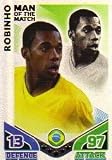 Match Attax ENGLAND Man of The Match BRAZIL Robinho