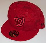 Washington Nationals New Era Red Fitted Hat Cap