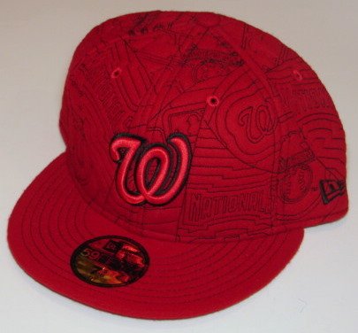 Washington Nationals New Era Red Fitted Hat Cap