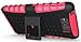 Motorola Droid Maxx/XT-1080M (Verzion) Case, Kuteck Heavy Duty Series Tough Rugged Dual Layer Protection Case Cover with Build in Stand for Motorola Droid Ultra (Late 2013) XT1080 / Droid Maxx XT1080M, Include Stylus Pen (Hot Pink)