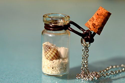 White Dove Beach Terrarium Message Necklace Jewelry and Gift Necklace w/Gift Box