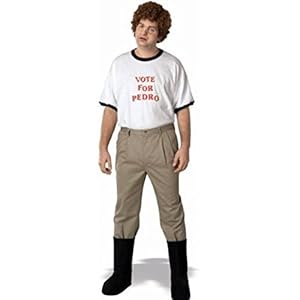 Napoleon Dynamite Complete Costume Kit: Adult Vote For Pedro T-Shirt, Accessory Kit and Moon Boots (Large)
