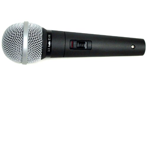 GLS Audio ES-58-S Professional Microphone & Mic Clip (With on/off Switch)