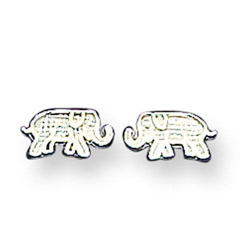 Sterling Silver Elephant Mini Earrings