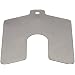 Stainless Steel Slotted Shim, 0.015" x 3" x 3" (Pack of 10)