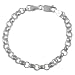 Sterling Silver Italian Rolo Link Bracelet