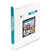 Wilson Jones 363 Line Basic Plus Locking Round Ring View Binder, 1.5" Capacity, 8.5" x 11" Sheet Size, White (W363-34WA)