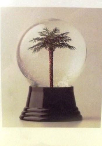 Palm Tree Snow Globe Christmas Cards 10pk