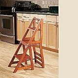 Franklin Chair/Collapsible Step Stool - Black - Improvements