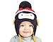 GZMM Toddler Infant Baby Woolen Winter Earflap Beanie Hat Unisex Cap Cartoon Design Dark Blue