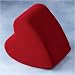 Heart Ottoman - Red