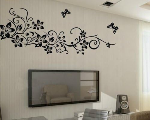 Black Temptation Peel and Stick Wall Decals Reusable Decoration Wall Sticker X-Large