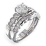 Women's Wedding Cubic Zirconia Ring, Size: 5-10