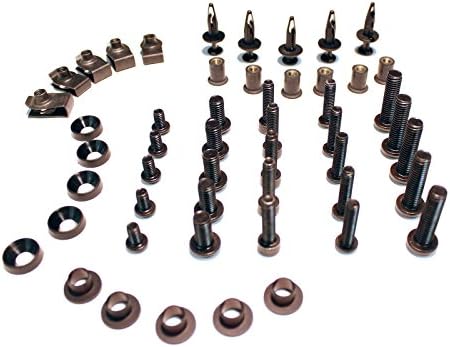 2006 - 2007 Suzuki GSXR 750 Quality Motor Parts Complete Black Motorcycle Fairing Bolt Kit