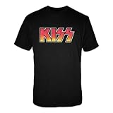 Mens Kiss Vintage Kiss Logo Black