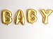 Lovne 16 Inch Gold Helium Foil Balloons, Baby Letter Balloon for Wedding Birthday Party