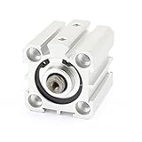 uxcell エアシリンダ アルミニウム材質 アルミハウジング シングルロッド KSDA25x20