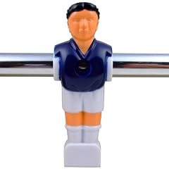 Satz Kickerfiguren Scorer f�r Tischfu�ball, Trikotfarbe blau, Komplettsatz 11 St�ck