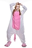Newcosplay Polar Fleece Onesies Pajamas (XL, Pink Unicorn)