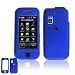 Blue Rubber Case Cover Snap On Protective for Samsung Glyde U940