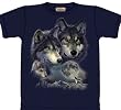 Wolf Family T-shirt 100% Cotton TEENS and ADULTS Short Sleeve Shirt