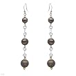 Made in Italy Wonderful Earrings Well Made in 14K/925 Gold plated Silver. Total item weight 12.1g Length 100mm