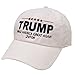 C104 Bold Trump Make America Great Again Cotton Baseball Cap White