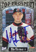 Mike Thurman, Harrisburg Senators - Expos Affiliate, 1997 Multi-Ad Sports Autographed Card