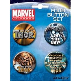  Marvel Comics Thor Button Set 81799BT4