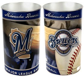 Milwaukee Brewers 15'' Waste Basket