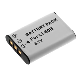 High Capacity Digital Camera Replacement Lithium-Ion Battery Compatible with Olympus LI-60B, Nikon EN-EL11, Pentax D-LI78