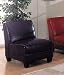 Contemporary Style Dark Brown Leatherette Lounge Chair
