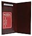 Marshal Wallet Plain Checkbook Cover (Burgundy)