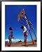 Children Playing Basketball at Honda Bay, Puerto Princesa, Philippines Styles Framed Art Poster Print by Tom Cockrem, 31x39