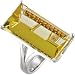 Genuine Lime Quartz & Citrine Fashion Ring Sparkling Sterling Silver Size 7