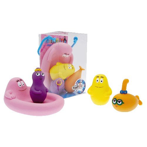 Plastoy - 80501 -  Jouet De Bain- Barbapapa Barque, Barbotine Sous Marin , Barbabelle Et Barbidou