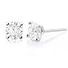 1.00ctw Round Diamond Stud Earrings in 14k White Gold (HI/I1)