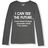 THE CHILDREN'S PLACE(ザ・チルドレンズプレイス) エモジグラフィックティ S/D ブラック トップス長袖Tシャツ 7～8歳【並行輸入】
