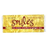 Joanie's Smiles Milk Chocolate Bars, Cranberry Ginger Tea, 2-Ounce Bars (Pack of 18)