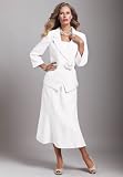 Roamans Plus Size Flower Detail Dinner Suit