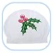 Holiday Holly Novelty Swim Cap
