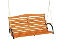 Jack Post Country Garden Hi-Back Swing Seat with Matte Green Frame Includes Hang Chain