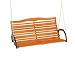 Jack Post Country Garden Hi-Back Swing Seat with Matte Green Frame Includes Hang Chain