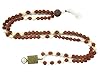 Chandra Yantra Mala- Pearl Rudraksha Beads Japamala Meditation Prayer Necklace Yoga Gift