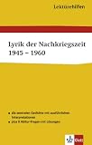 Lekt�rehilfen Lyrik der Nachkriegszeit 1945 - 1960